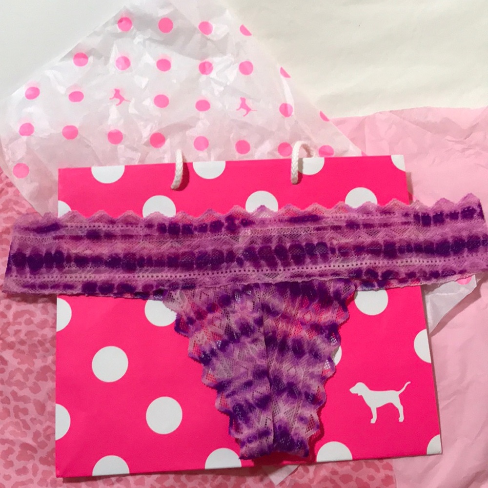 Pink Victoria’s Secret thongs